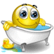 dans le bain