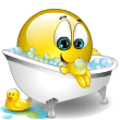 dans le bain moussant